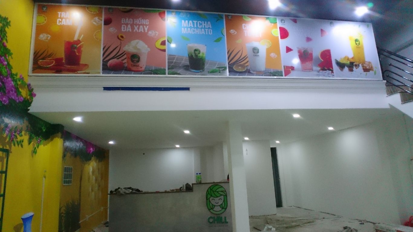 Công trình bảng hiệu Tiệm Trà Chanh CHILL, 613 Núi Thành, Đà Nẵng