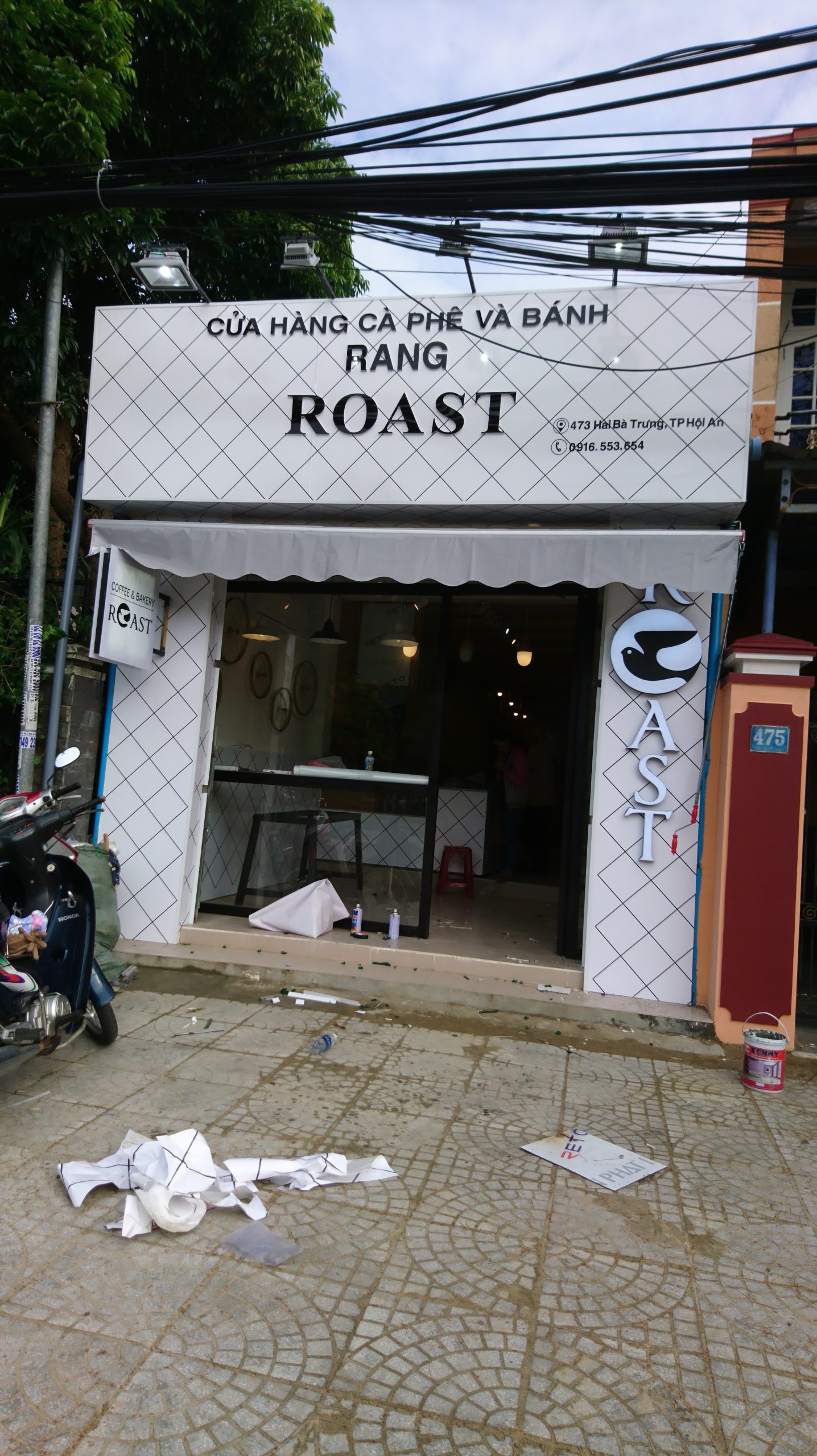 Bảng hiệu Coffee ROSATS, 473 Hai Bà Trưng, Hội An, Đà Nẵng