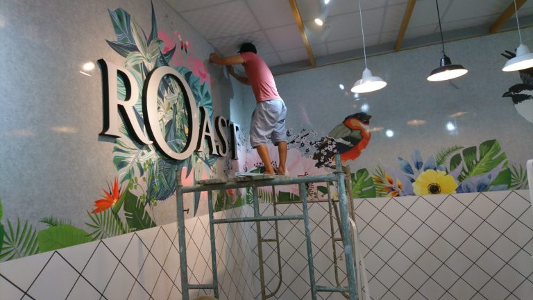 Chữ mica nổi bảng hiệu Coffee ROSATS, 473 Hai Bà Trưng, Hội An, Đà Nẵng