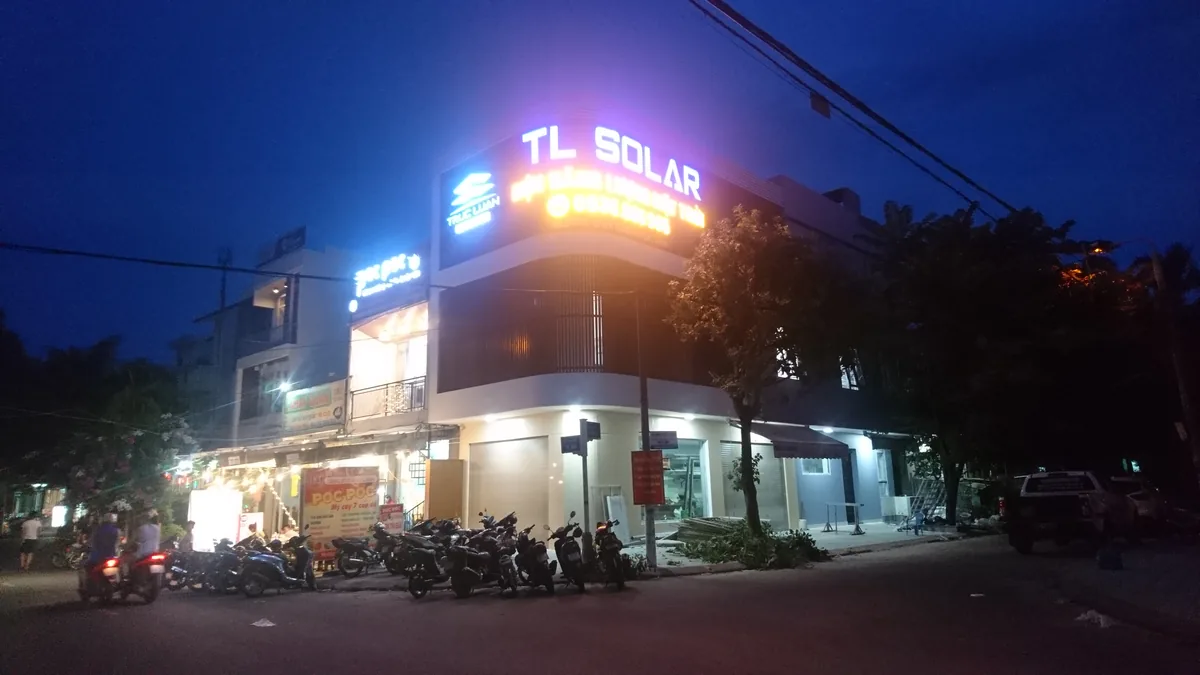Chữ nổi LED TL Solar đường Tố Hữu Cẩm Lệ Đà Nẵng
