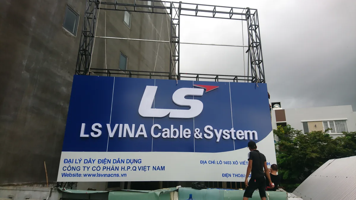 Pano quảng cáo LS Vina đường Phạm Trọng Tuệ Hải Châu Đà Nẵng